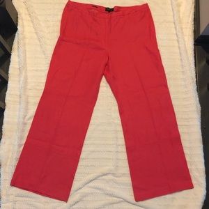 Talbots Linen Wide Leg pants 18 NWT